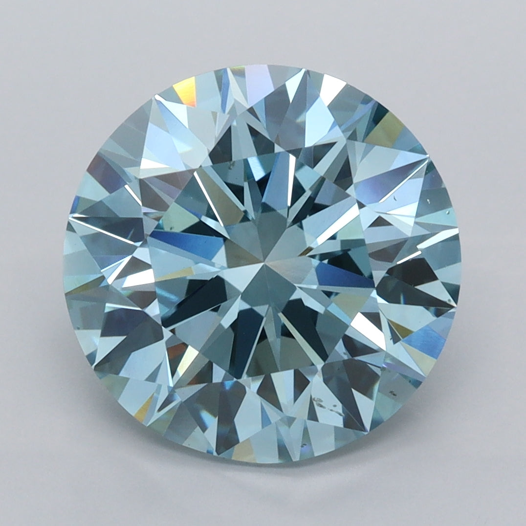 4.97 Carat Round Shaped, Ideal Cut, VVS2 Clarity, IGI Certified Lab Grown Diamond