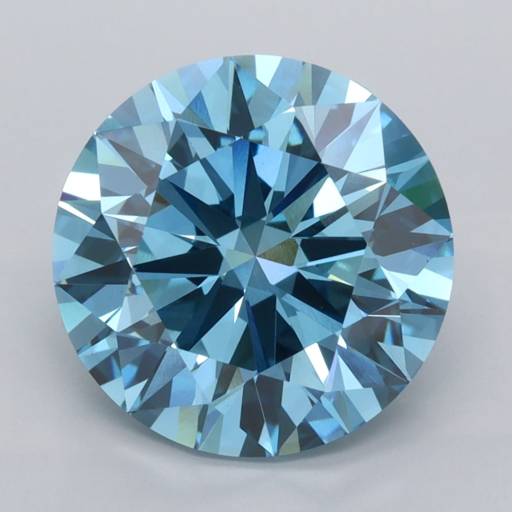 4.93 Carat Round Shaped, Ideal Cut, VVS2 Clarity, IGI Certified Lab Grown Diamond