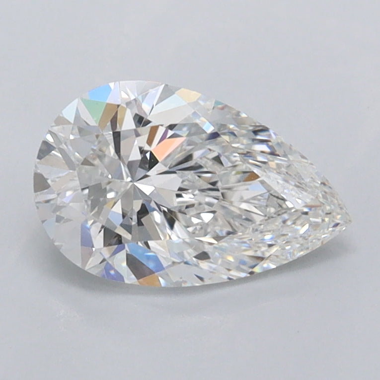 0.93 Carat Pear Shaped, Ideal Cut, E Color, VS1 Clarity, IGI Certified Lab Grown Diamond