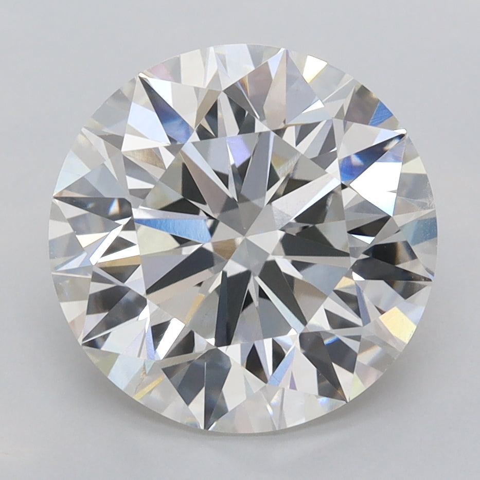 4.02 Carat Round Shaped, Ideal Cut, F Color, VVS2 Clarity, IGI Certified Lab Grown Diamond