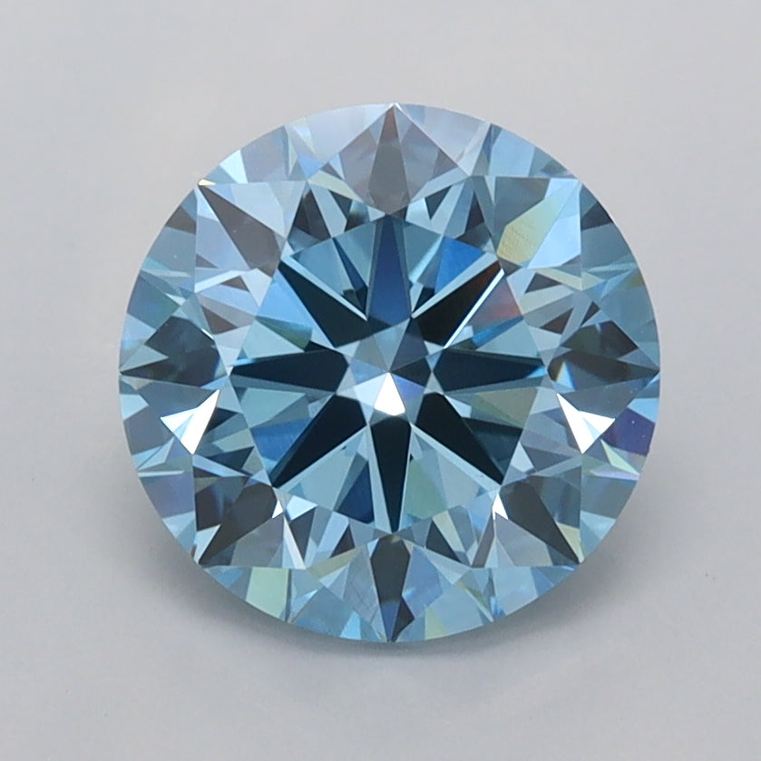 2.00 Carat Round Shaped, Excellent Cut, VVS2 Clarity, IGI Certified Lab Grown Diamond