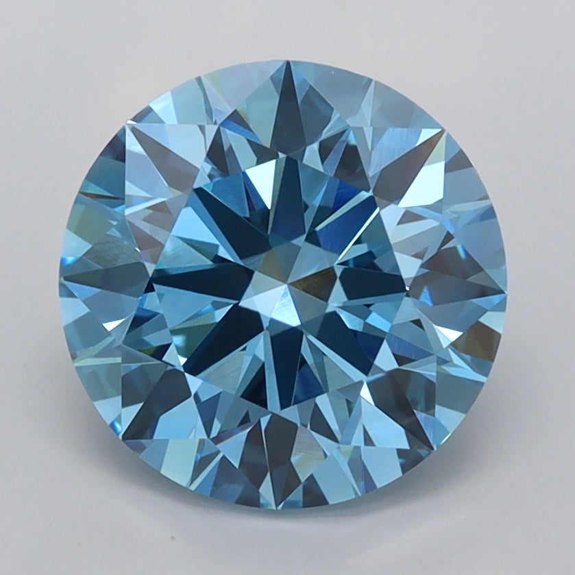 2.56 Carat Round Shaped, Ideal Cut, VVS2 Clarity, IGI Certified Lab Grown Diamond