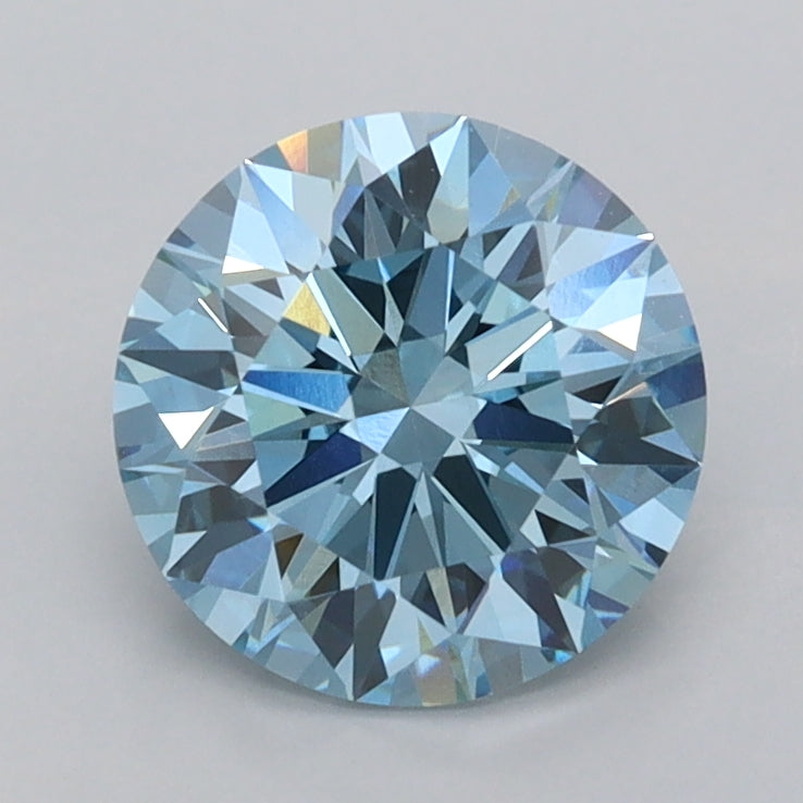 1.52 Carat Round Shaped, Ideal Cut, VVS2 Clarity, IGI Certified Lab Grown Diamond