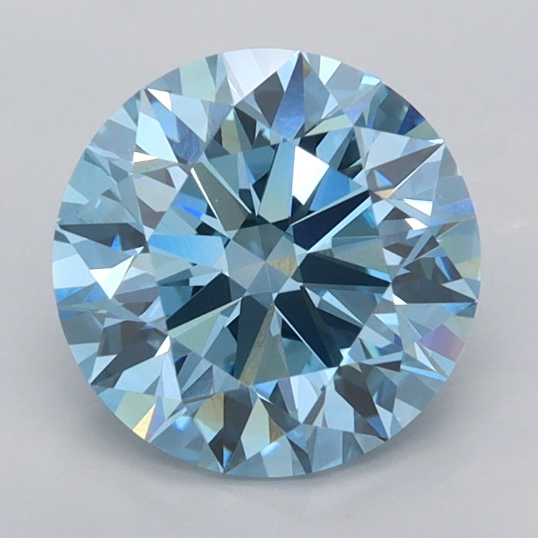2.05 Carat Round Shaped, Ideal Cut, VVS1 Clarity, IGI Certified Lab Grown Diamond