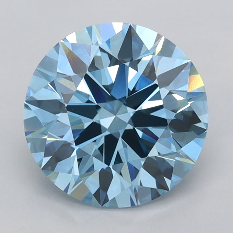 1.94 Carat Round Shaped, Ideal Cut, VVS2 Clarity, IGI Certified Lab Grown Diamond