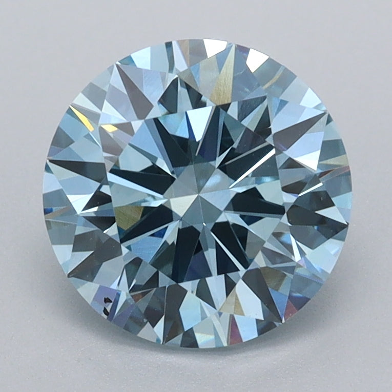 2.01 Carat Round Shaped, Ideal Cut, VVS2 Clarity, IGI Certified Lab Grown Diamond