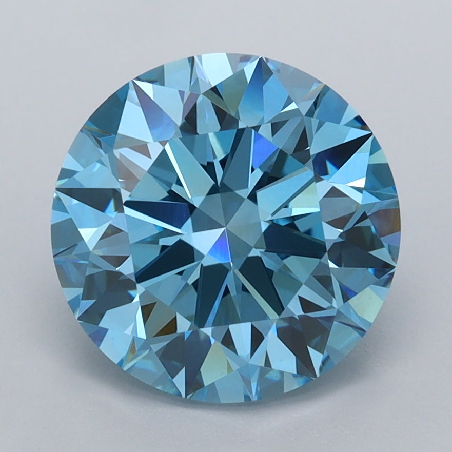 3.00 Carat Round Shaped, Ideal Cut, VVS2 Clarity, IGI Certified Lab Grown Diamond