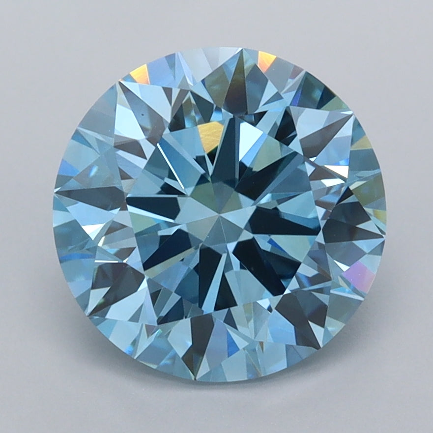 2.94 Carat Round Shaped, Ideal Cut, VVS2 Clarity, IGI Certified Lab Grown Diamond