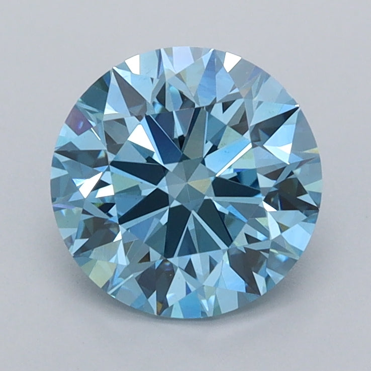 1.52 Carat Round Shaped, Ideal Cut, VVS2 Clarity, IGI Certified Lab Grown Diamond