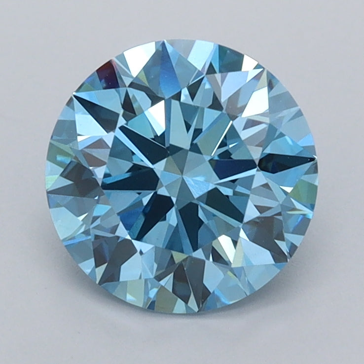1.59 Carat Round Shaped, Ideal Cut, VVS2 Clarity, IGI Certified Lab Grown Diamond