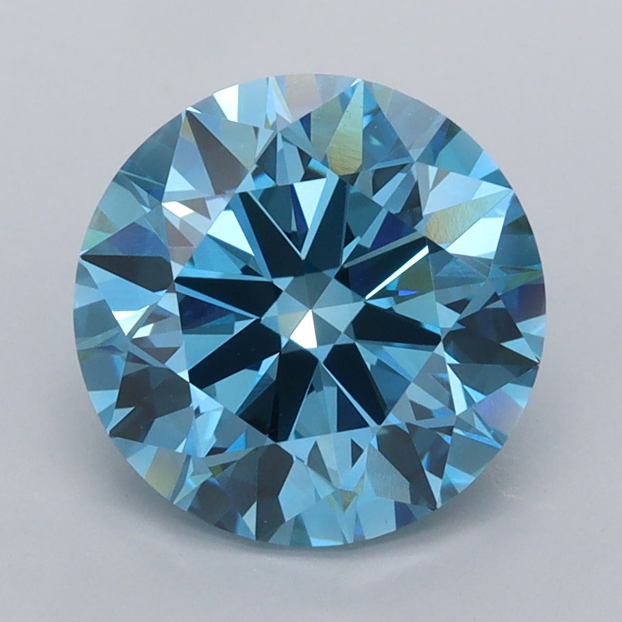 3.06 Carat Round Shaped, Ideal Cut, VS1 Clarity, IGI Certified Lab Grown Diamond