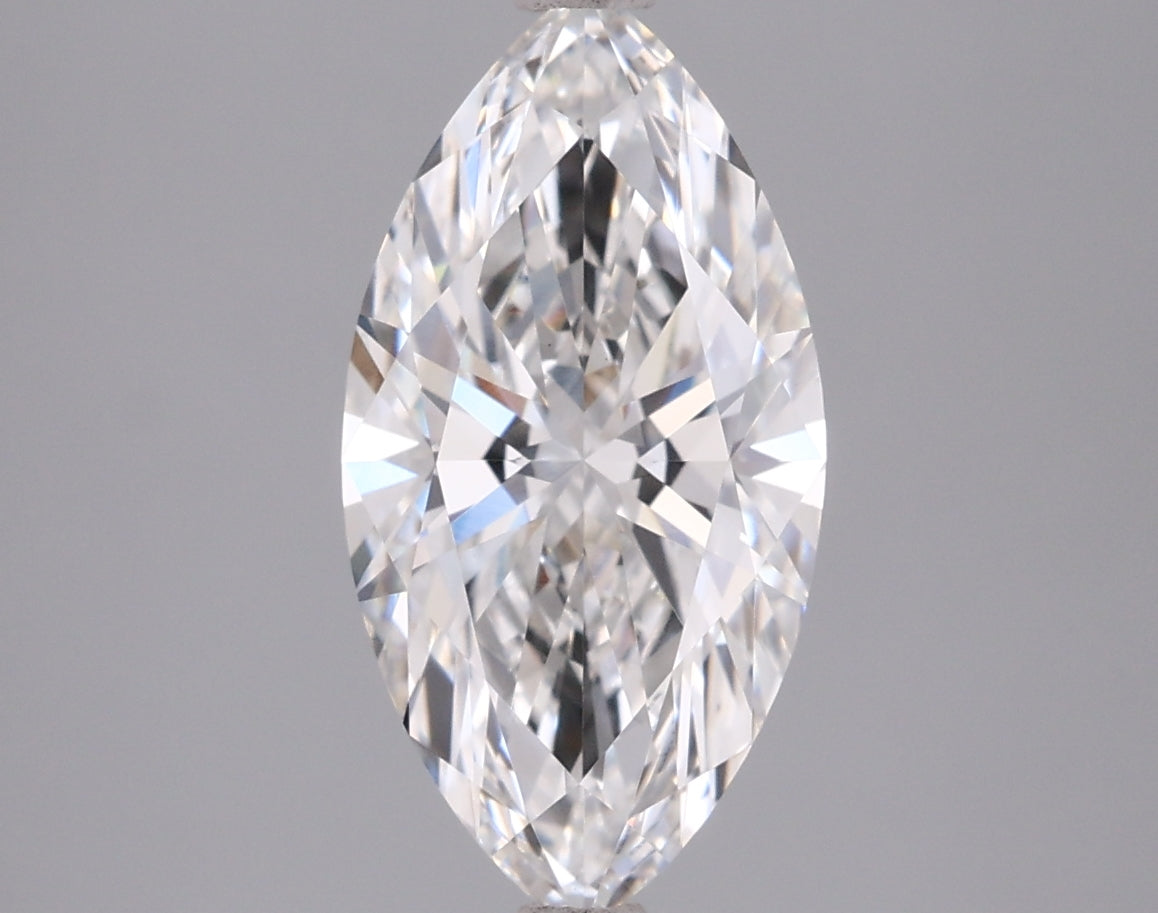 2.06 Carat Marquise Shaped, Ideal Cut, E Color, VVS2 Clarity, IGI Certified Lab Grown Diamond