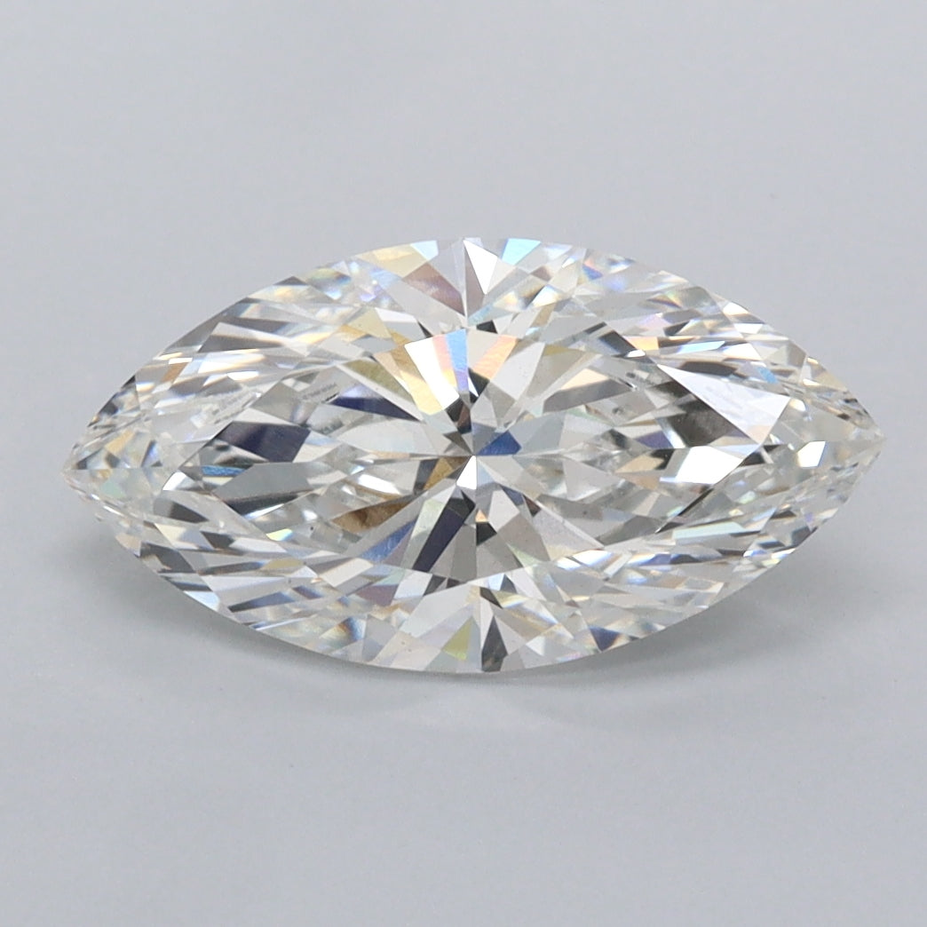 2.06 Carat Marquise Shaped, Ideal Cut, F Color, VS1 Clarity, IGI Certified Lab Grown Diamond