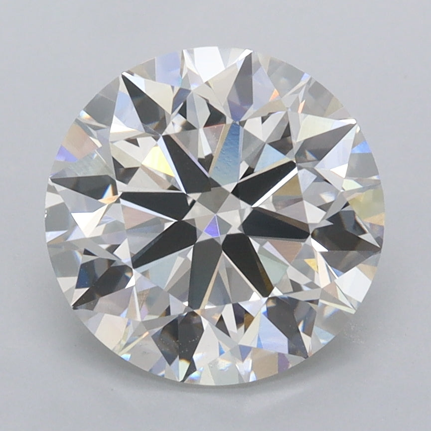 3.02 Carat Round Shaped, Ideal Cut, G Color, VVS2 Clarity, IGI Certified Lab Grown Diamond
