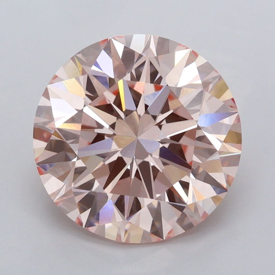 3.54 Carat Round Shaped, Ideal Cut, VVS2 Clarity, IGI Certified Lab Grown Diamond