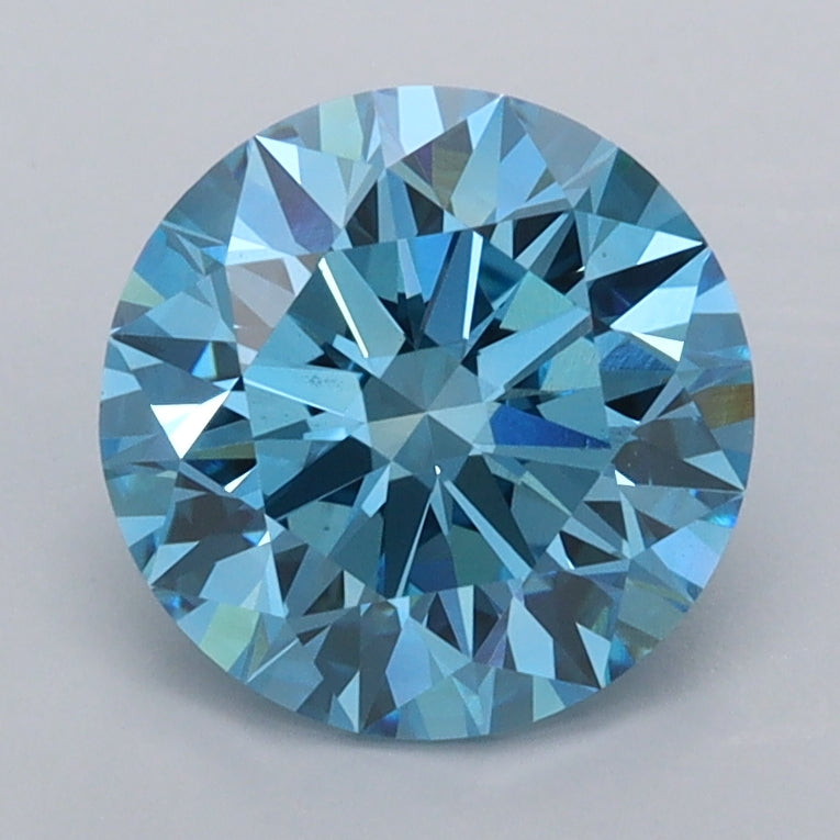 2.01 Carat Round Shaped, Ideal Cut, VS1 Clarity, IGI Certified Lab Grown Diamond
