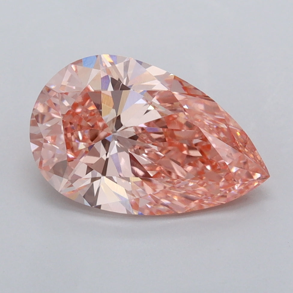 2.00 Carat Pear Shaped, Ideal Cut, VVS2 Clarity, IGI Certified Lab Grown Diamond