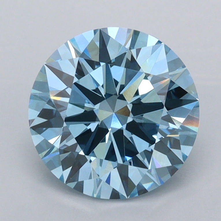 1.87 Carat Round Shaped, Ideal Cut, VS1 Clarity, IGI Certified Lab Grown Diamond