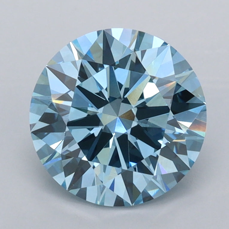 1.94 Carat Round Shaped, Ideal Cut, VVS2 Clarity, IGI Certified Lab Grown Diamond