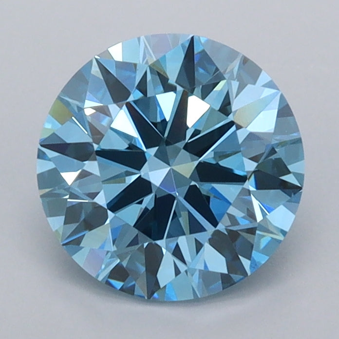 1.55 Carat Round Shaped, Ideal Cut, VVS2 Clarity, IGI Certified Lab Grown Diamond