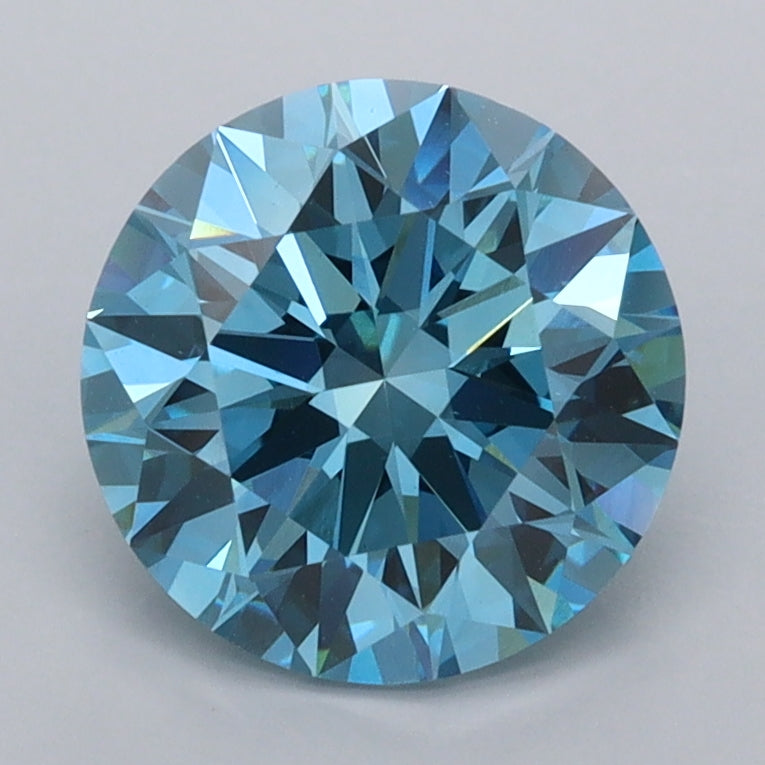 2.07 Carat Round Shaped, Ideal Cut, VVS1 Clarity, IGI Certified Lab Grown Diamond
