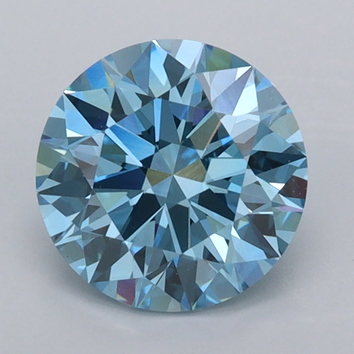 1.54 Carat Round Shaped, Ideal Cut, VVS2 Clarity, IGI Certified Lab Grown Diamond