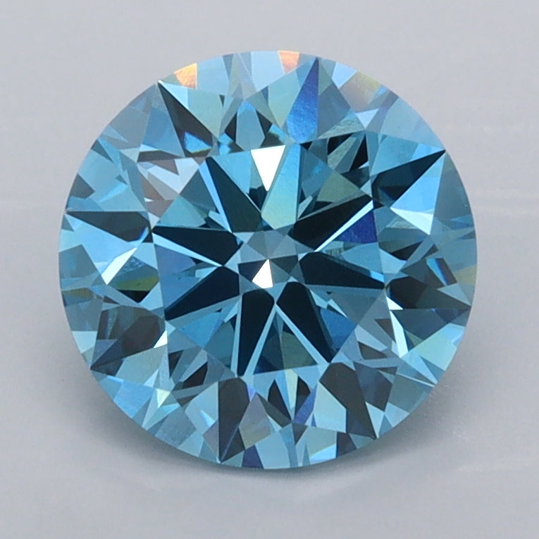 1.98 Carat Round Shaped, Ideal Cut, VVS2 Clarity, IGI Certified Lab Grown Diamond