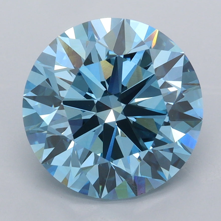 3.53 Carat Round Shaped, Ideal Cut, VVS2 Clarity, IGI Certified Lab Grown Diamond
