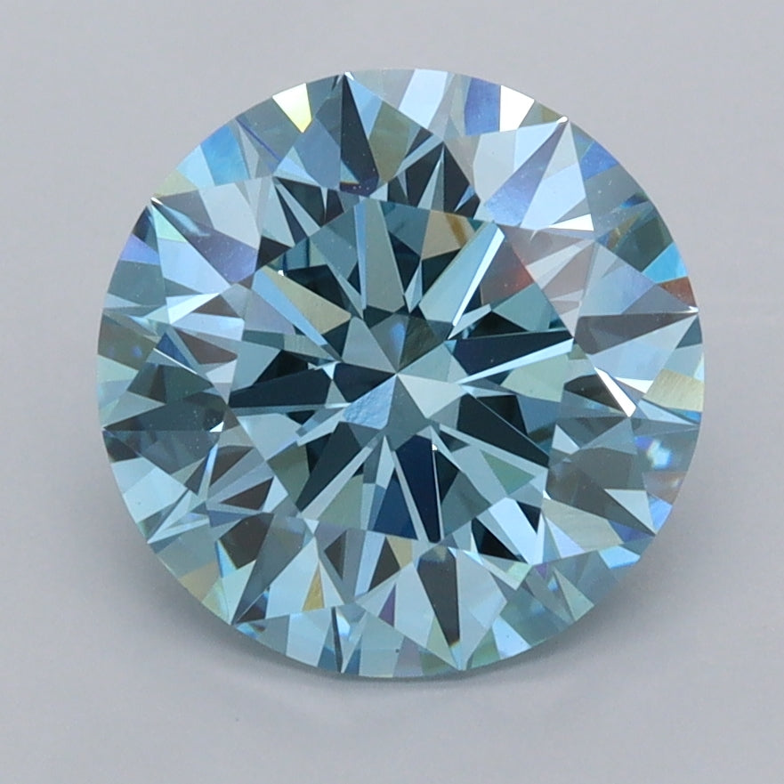 2.97 Carat Round Shaped, Ideal Cut, VVS2 Clarity, IGI Certified Lab Grown Diamond