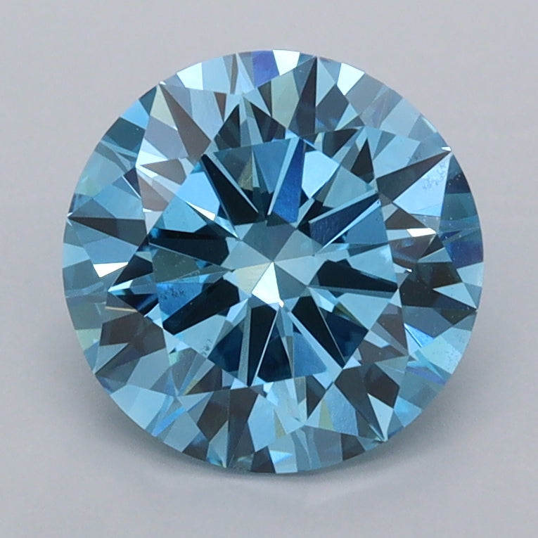1.96 Carat Round Shaped, Ideal Cut, VVS2 Clarity, IGI Certified Lab Grown Diamond