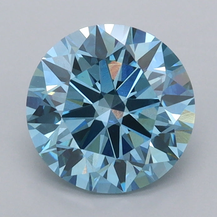 1.54 Carat Round Shaped, Ideal Cut, VVS2 Clarity, IGI Certified Lab Grown Diamond
