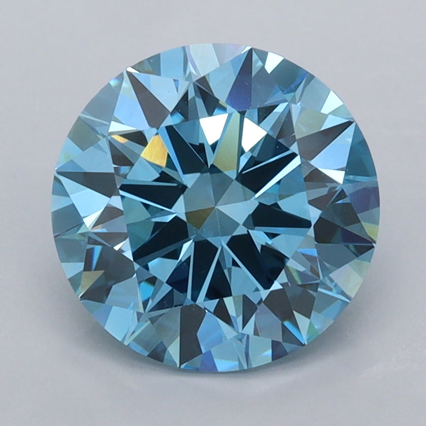 2.50 Carat Round Shaped, Ideal Cut, VVS2 Clarity, IGI Certified Lab Grown Diamond