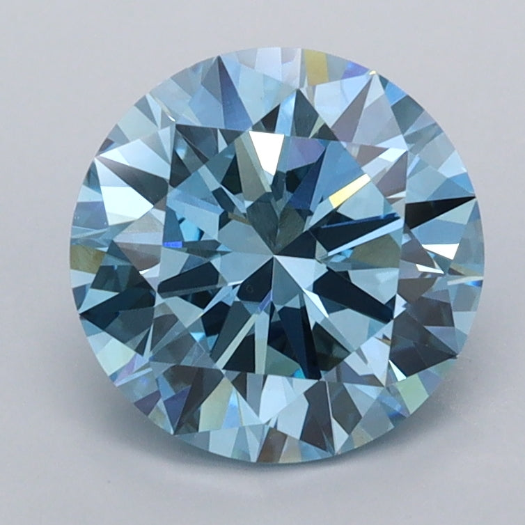 1.94 Carat Round Shaped, Excellent Cut, VVS2 Clarity, IGI Certified Lab Grown Diamond