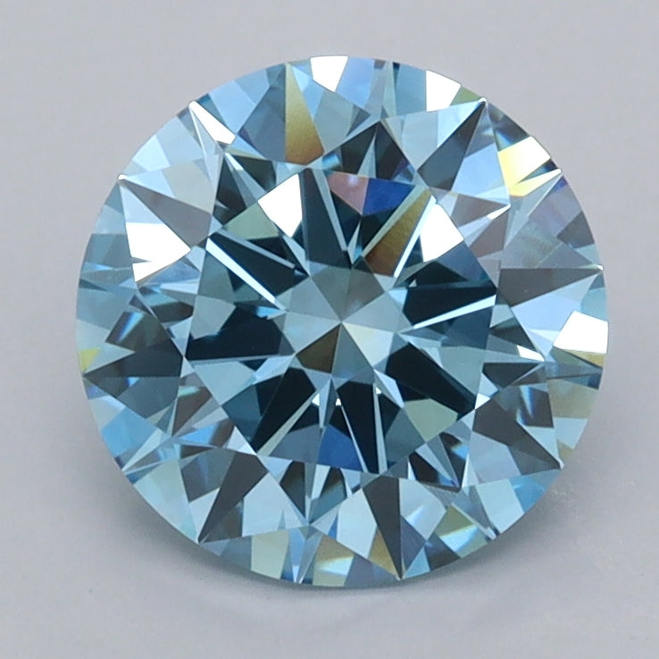 1.87 Carat Round Shaped, Ideal Cut, VVS1 Clarity, IGI Certified Lab Grown Diamond