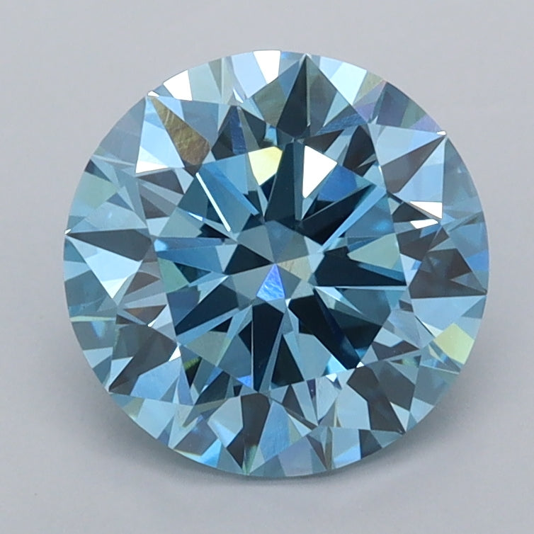 2.00 Carat Round Shaped, Ideal Cut, VVS2 Clarity, IGI Certified Lab Grown Diamond