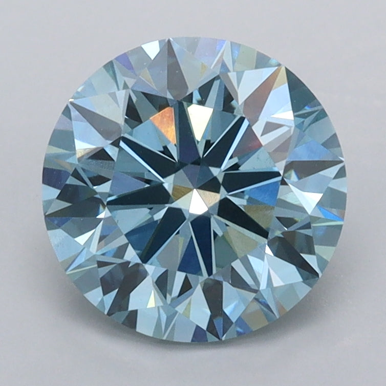 2.04 Carat Round Shaped, Ideal Cut, VS1 Clarity, IGI Certified Lab Grown Diamond