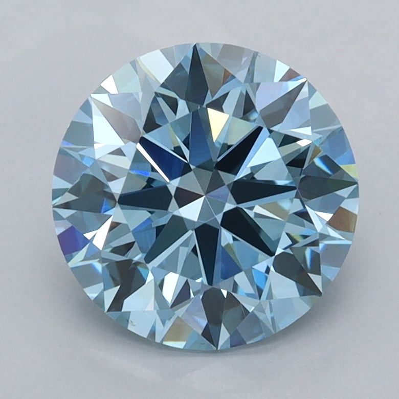 2.03 Carat Round Shaped, Ideal Cut, VVS2 Clarity, IGI Certified Lab Grown Diamond