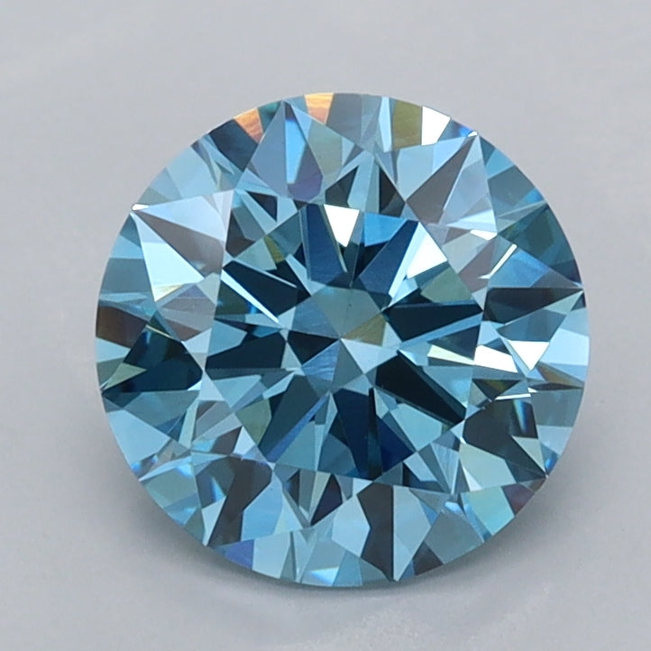 1.53 Carat Round Shaped, Ideal Cut, VVS2 Clarity, IGI Certified Lab Grown Diamond