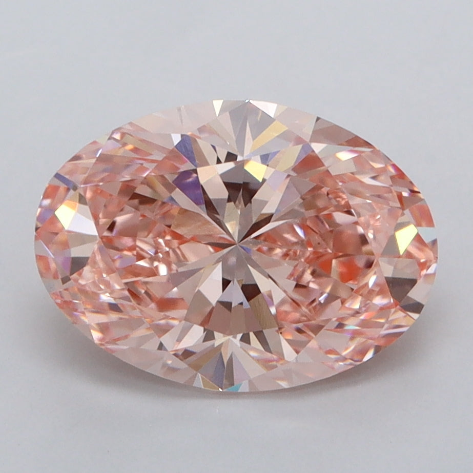 2.54 Carat Oval Shaped, Ideal Cut, VVS2 Clarity, IGI Certified Lab Grown Diamond
