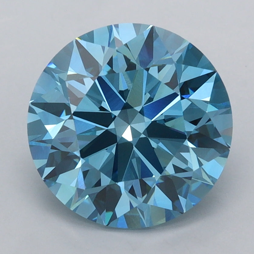3.00 Carat Round Shaped, Ideal Cut, VVS2 Clarity, IGI Certified Lab Grown Diamond