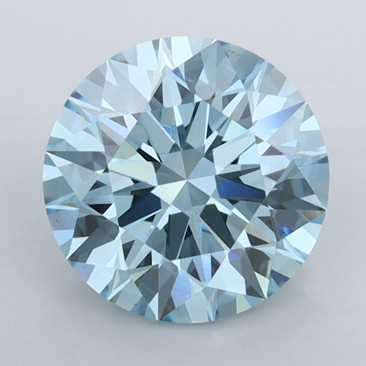 2.04 Carat Round Shaped, Ideal Cut, VVS2 Clarity, IGI Certified Lab Grown Diamond