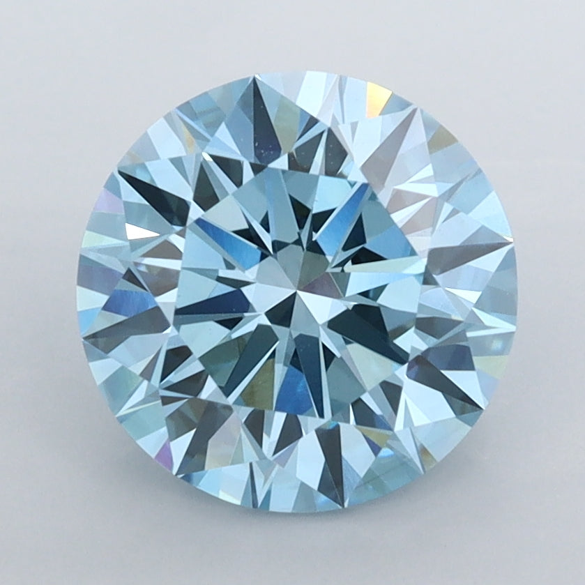 2.52 Carat Round Shaped, Ideal Cut, VS1 Clarity, IGI Certified Lab Grown Diamond