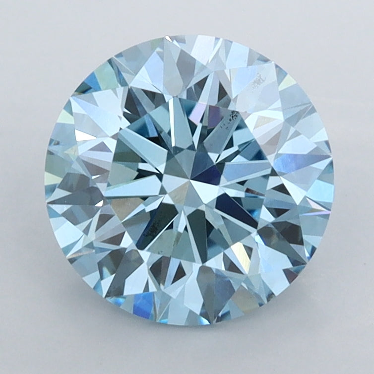 2.02 Carat Round Shaped, Ideal Cut, VVS2 Clarity, IGI Certified Lab Grown Diamond