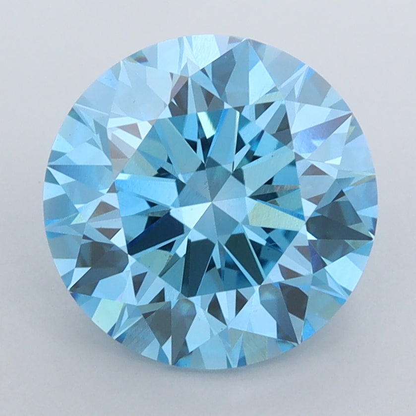 3.04 Carat Round Shaped, Ideal Cut, VS1 Clarity, IGI Certified Lab Grown Diamond