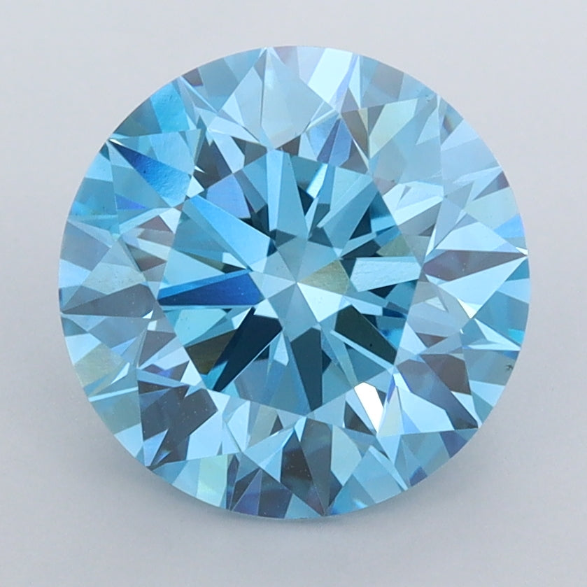 3.02 Carat Round Shaped, Ideal Cut, VVS2 Clarity, IGI Certified Lab Grown Diamond