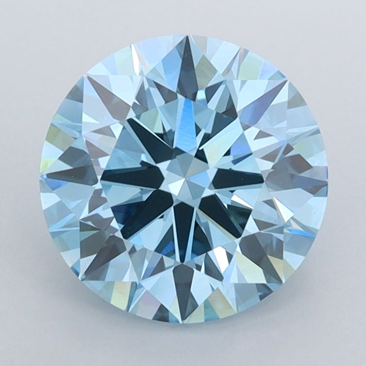 2.03 Carat Round Shaped, Ideal Cut, VVS2 Clarity, IGI Certified Lab Grown Diamond