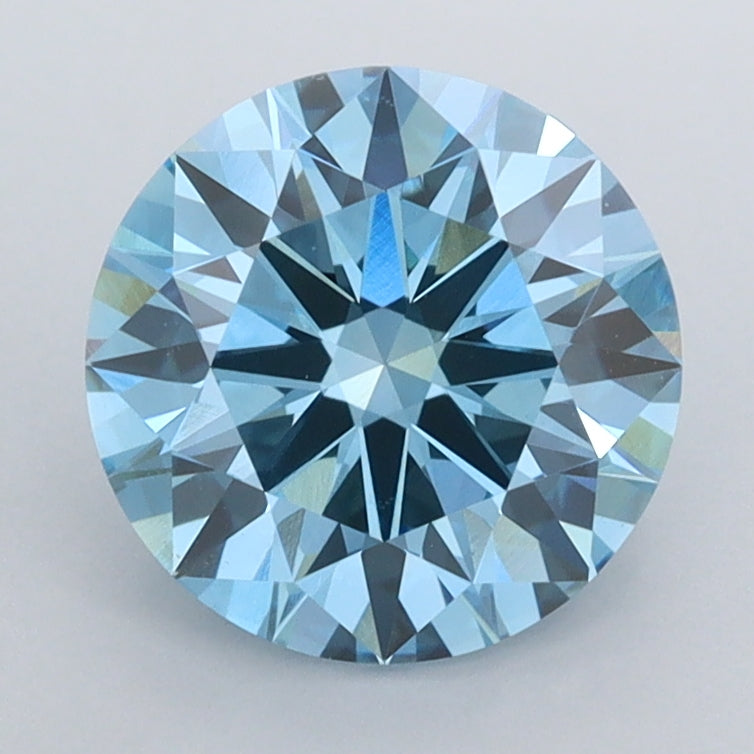 2.04 Carat Round Shaped, Ideal Cut, VVS2 Clarity, IGI Certified Lab Grown Diamond