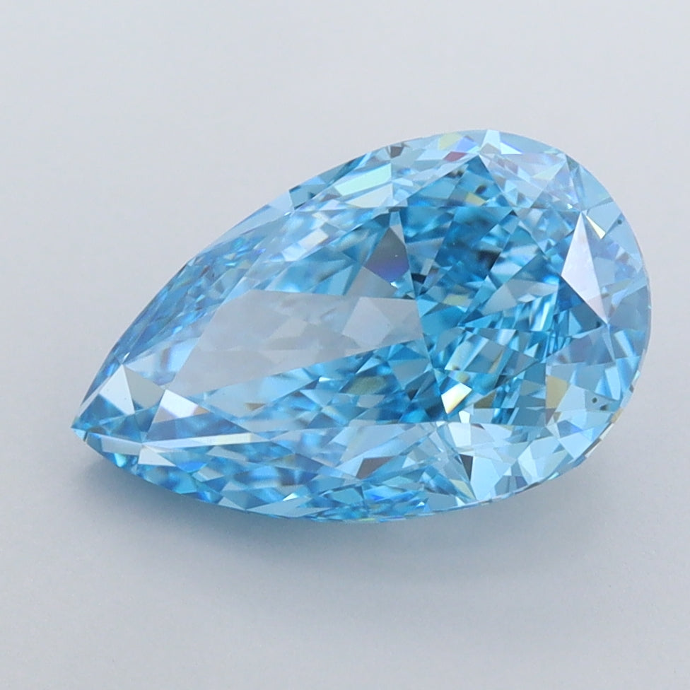 3.06 Carat Pear Shaped, Excellent Cut, VVS1 Clarity, IGI Certified Lab Grown Diamond