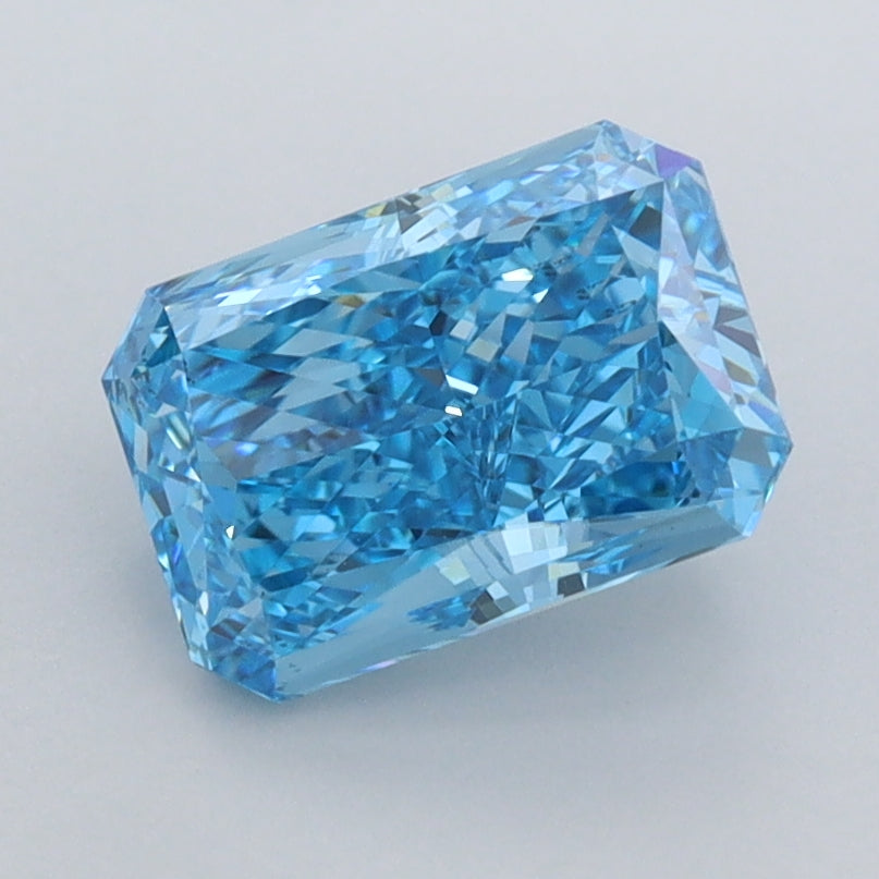 1.73 Carat Radiant Shaped, Excellent Cut, VVS2 Clarity, IGI Certified Lab Grown Diamond