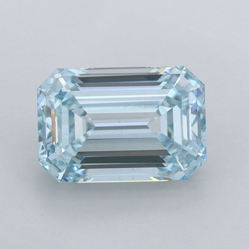 1.55 Carat Emerald Shaped, Ideal Cut, VS2 Clarity, IGI Certified Lab Grown Diamond